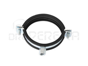 ABRAÇADEIRA REFORÇADA ZINCADA M8+M10 C/BORRACHA 2 1/2