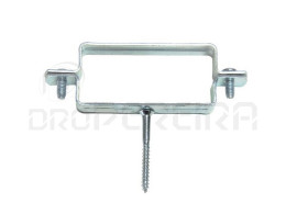 ABRAÇADEIRA C/ESPIGÃO RECTANGULAR ZINCADA 80x40mm
