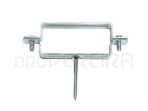ABRAÇADEIRA C/ESPIGÃO RECTANGULAR ZINCADA 80x40mm