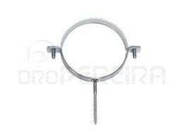 ABRAÇADEIRA C/ESPIGÃO ZINC. 1 1/2