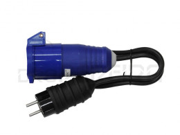 ADAPTADOR CEE/NORMAL C/CABO 10/16A - 2P+T 46009 EDM