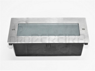 APLIQUE ENCASTRAR MURO ARO INOX E27  WALL1