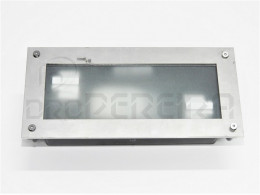 APLIQUE ENCASTRAR MURO ARO INOX G23 2x9W WALL2