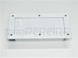 APLIQUE ENCASTRAR MURO BRANCO PVC 2xG23 S/M
