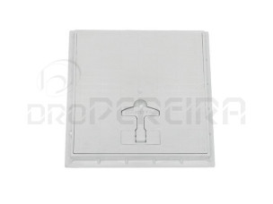 ARO C/TAMPA PVC SIMPLES CINZA/PRETA 30x30