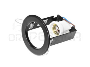 ARO P/ENCASTRAR REDONDO 10Cm R63 E27 PRETO S/M