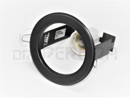 ARO P/ENCASTRAR REDONDO 12Cm R80 E27 PRETO S/M