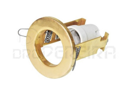 ARO P/ENCASTRAR REDONDO 8Cm R80 E27 DOURADO S/M