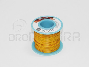 BOBINE FIO RIGIDO 0.5mm AMARELO (25m)