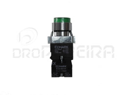 BOTÃO PRESSÃO C/LED EL2-BW3371  VERDE IP65 401371 ELMARK