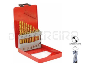 BROCA HSS-M2 TITÂNIO 1.5 - 6.5mm JOGO 13PEÇAS MACFER