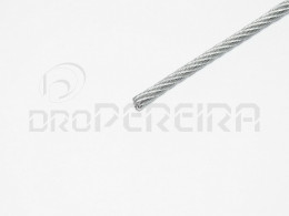 CABO AÇO 6mm GALVANIZADO REV. POLIAMIDA PRETO  (m)