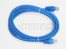 CABO REDE RJ45 CAT5 AZUL 2m