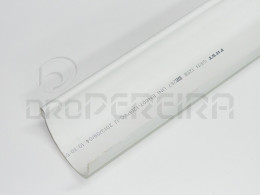 CALEIRA 125mm EM PVC BRANCO 4m