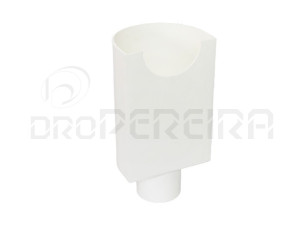 CAPITEL PVC SEMI CIRCULAR BRANCO  90mm