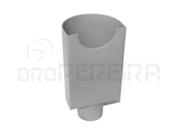CAPITEL PVC SEMI CIRCULAR CINZA  90mm