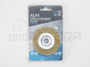 CATRABUCHA AÇO LATONADO P/ESMERIL 75x13mm ALFA