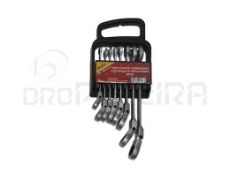 CHAVE CAIXA C/ROQUETE ARTICULADO R81-8M 8 PEÇAS MACFER