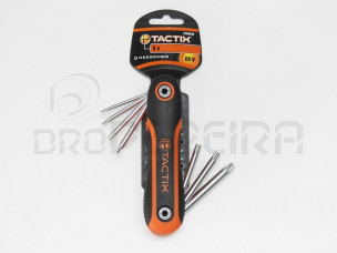 CHAVE TORX C/FURO 8 PEÇAS 206209 TACTIX