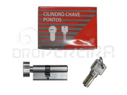 CILINDRO CHAVE PONTOS C/MOLA 30x40mm NIQUEL MATE SCY70WM-NB MF