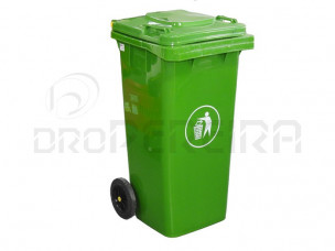 CONTENTOR LIXO 120L VERDE C/RODAS