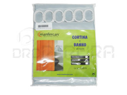 CORTINA BANHO 180x240Cm CINZA LISA MANFERCAN