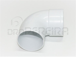 CURVA PVC BRANCO 90º 80mm