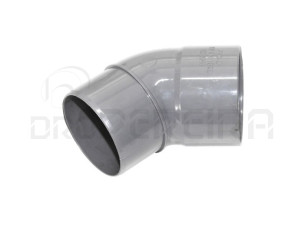 CURVA PVC UNI 45º 63mm