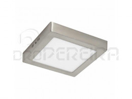 DOWNLIGHT LED QUADRADO NIQUEL SALIENTE 12W 4500K