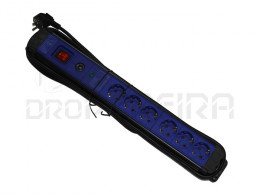 EXTENSAO 6 TOMADAS C/PROTECTOR+INTERRUPTOR 3m 41819 EDM