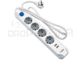 EXTENSAO QUADRUPLA PRO C/INTERRUPTOR C/USB 1.5m 23827 ONLEX