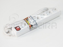 EXTENSAO SEXTUPLA C/INTERRUPTOR 3x1.5 C/1.5M PRETA 41014 EDM