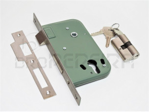 FECHADURA JVAL 725 C/CANHAO 5.5Cm TESTA INOX FOSCO