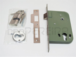 FECHADURA JVAL 725 C/CANHAO 6Cm TESTA INOX FOSCO