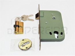 FECHADURA JVAL 725 C/CANHAO 6Cm TESTA LATAO OXID. FRANCES