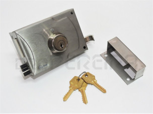 FECHADURA RODES 2963 INOX  12-ESQUERDA
