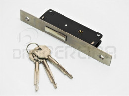 FECHADURA SANTOS 401CJx20mmTESTA INOX CHAVE CRUZ