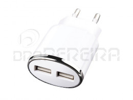 FICHA ADAPTADORA 230V 2xUSB 2.1A  23984 ONLEX