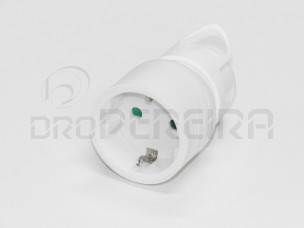 FICHA FEMEA LATERAL 16A BRANCA C/PUXADOR