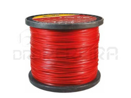 FIO NYLON P/ROÇADORA QUADRADO ROLO 4.0mm x 144m MACFER