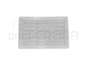 GRELHA VENTILAÇAO PLASTICO 27x18Cm CINZA