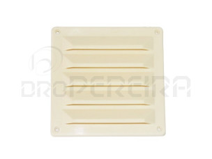 GRELHA VENTILAÇAO PLASTICO 15x15Cm BEIGE