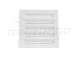 GRELHA VENTILAÇAO PLASTICO 25x25Cm BRANCO