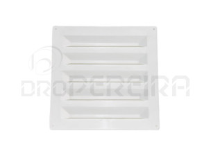 GRELHA VENTILAÇAO PLASTICO 25x25Cm BRANCO