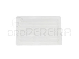 GRELHA VENTILAÇAO PLASTICO 27x18Cm BRANCO