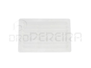 GRELHA VENTILAÇAO PLASTICO 27x18Cm BRANCO