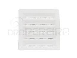 GRELHA VENTILAÇAO PLASTICO 15x15Cm BRANCO