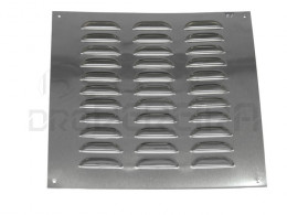 GRELHA VENTILAÇAO INOX PLANO 30x30Cm