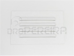 GRELHA VENTILAÇAO ALUMINIO 28x18Cm