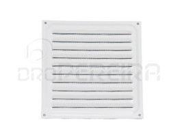 GRELHA VENTILAÇAO ALUMINIO BRANCO C/MOSQUIT. 15x15